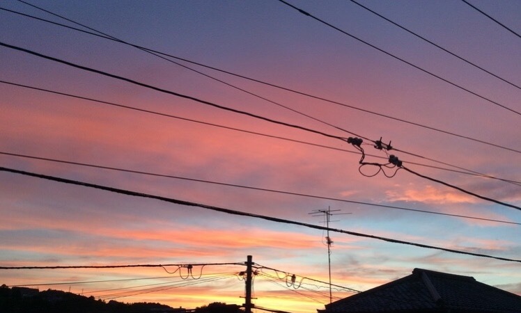 今日の夕焼け