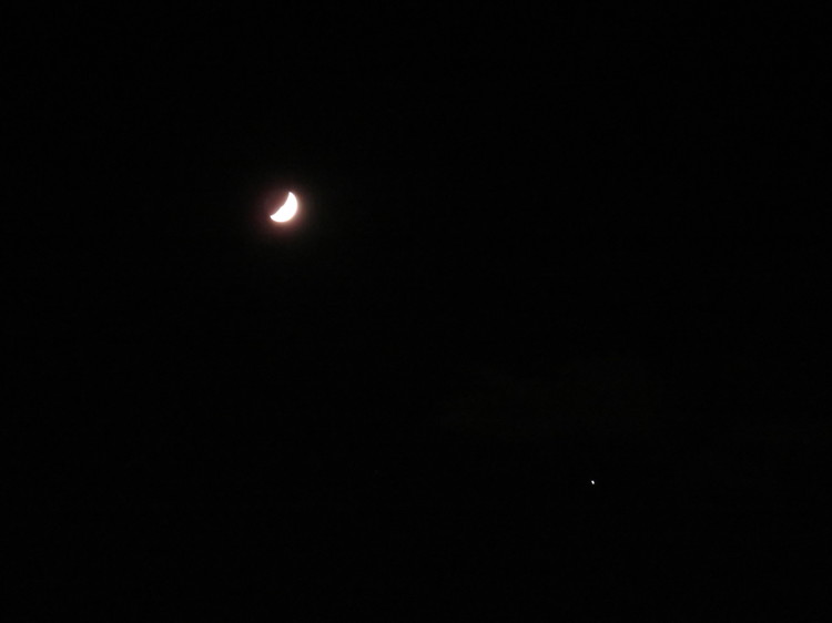 月と木星が接近中!