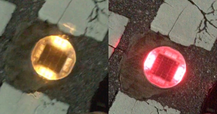 自発光交差点鋲