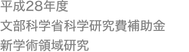 平成28年度文部科学省科学研究費補助金 新学術領域研究